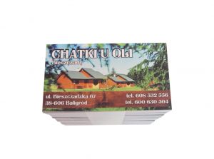 wizytowki chatki u oli